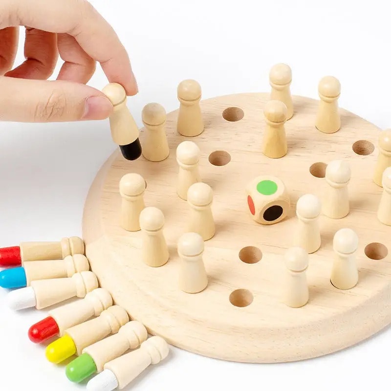 Wooden Educational Fun Memory Game Image 1